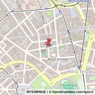Mappa Via Giuseppe Giusti, 25, 20154 Milano, Milano (Lombardia)