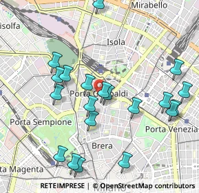 Mappa Piazza Venticinque Aprile, 20121 Milano MI, Italia (1.0715)