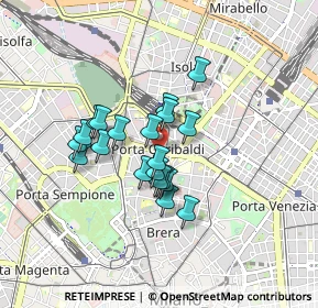 Mappa Piazza Venticinque Aprile, 20121 Milano MI, Italia (0.633)