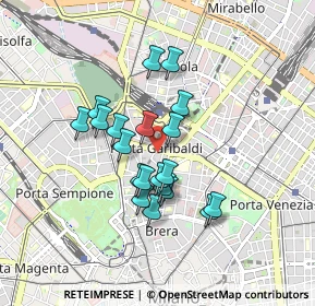 Mappa Piazza Venticinque Aprile, 20121 Milano MI, Italia (0.6925)