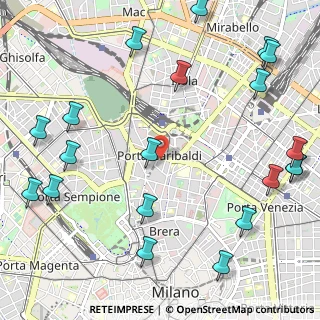 Mappa Corso Giuseppe Garibaldi, 20124 Milano MI, Italia (1.4965)