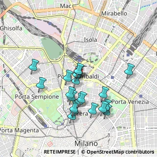 Mappa Piazza Venticinque Aprile, 20121 Milano MI, Italia (0.848)