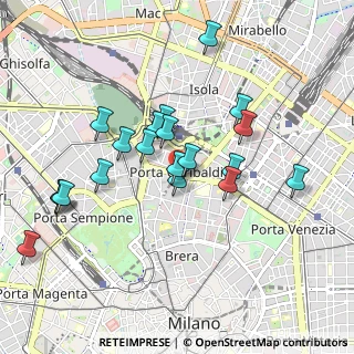Mappa Piazza Venticinque Aprile, 20121 Milano MI, Italia (0.8595)