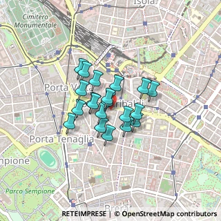 Mappa Corso Giuseppe Garibaldi, 20124 Milano MI, Italia (0.2745)