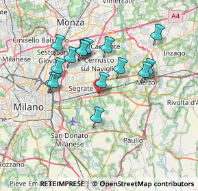 Mappa SP 14, 20096 Pioltello MI, Italia (6.57933)