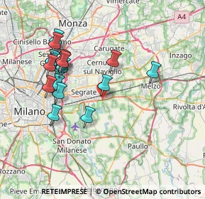 Mappa SP 14, 20096 Pioltello MI, Italia (7.48611)