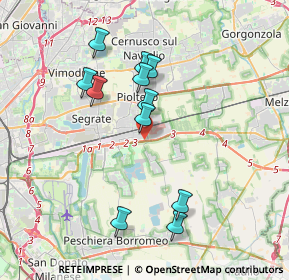 Mappa SP 14, 20096 Pioltello MI, Italia (3.46636)