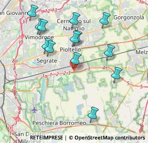 Mappa SP 14, 20096 Pioltello MI, Italia (4.10615)