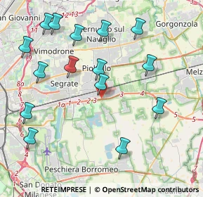 Mappa SP 14, 20096 Pioltello MI, Italia (4.61133)