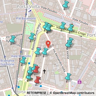 Mappa Via Pontida, 20121 Milano MI, Italia (0.1505)
