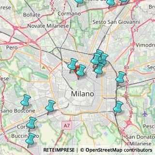 Mappa Via Pontida, 20121 Milano MI, Italia (5.36063)