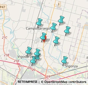Mappa Strada Regionale, 35011 Campodarsego PD, Italia (3.29455)