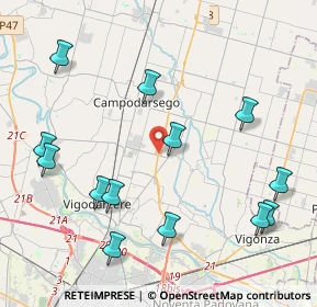 Mappa Strada Regionale, 35011 Campodarsego PD, Italia (4.82231)