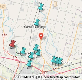 Mappa Strada Regionale, 35011 Campodarsego PD, Italia (4.81167)