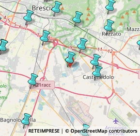 Mappa Via le Ghiselle, 25014 Castenedolo BS, Italia (6.0155)