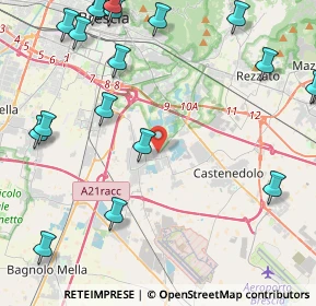 Mappa Borgosatollo, 25010 Zona Artigianale Canneto BS, Italia (6.1065)