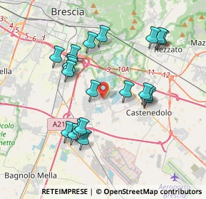 Mappa Borgosatollo, 25010 Zona Artigianale Canneto BS, Italia (3.6615)