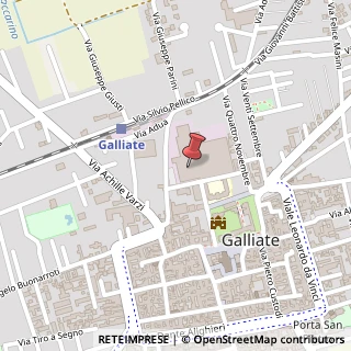Mappa Via Giuseppe Mazzini, 1A, 28066 Galliate, Novara (Piemonte)