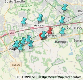 Mappa Via Piemonte, 20011 Vittuone MI, Italia (3.46133)