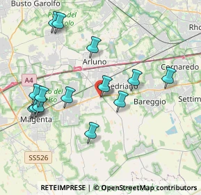 Mappa Via Piemonte, 20011 Vittuone MI, Italia (4.11357)