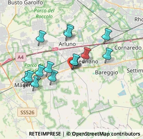 Mappa Via Piemonte, 20009 Vittuone MI, Italia (3.25)