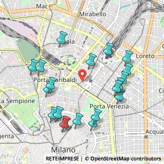 Mappa Via Galileo Galilei, 20124 Milano MI, Italia (1.1105)
