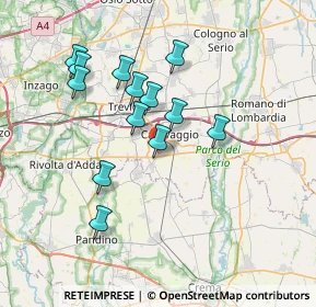 Mappa Via Beata Vergine, 24043 Caravaggio BG, Italia (6.52077)