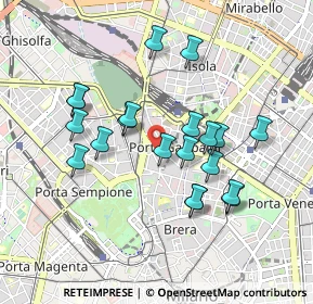 Mappa Via Alessandro Volta, 20121 Milano MI, Italia (0.83)