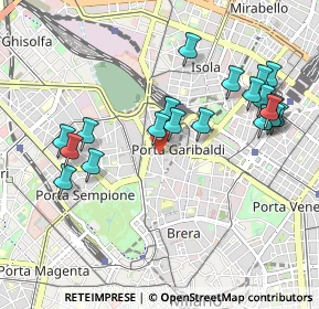 Mappa Via Alessandro Volta, 20121 Milano MI, Italia (1.0315)