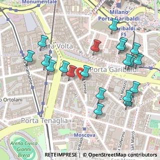 Mappa Via Alessandro Volta, 20121 Milano MI, Italia (0.277)