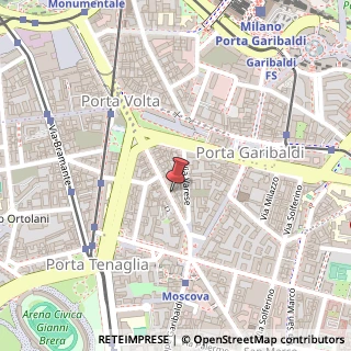 Mappa Via Alessandro Volta, 8, 20121 Milano, Milano (Lombardia)