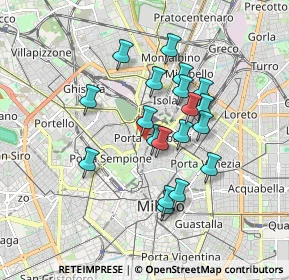 Mappa Via Alessandro Volta, 20121 Milano MI, Italia (1.46947)