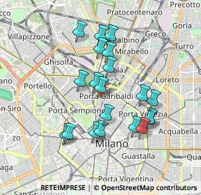 Mappa Via Alessandro Volta, 20121 Milano MI, Italia (1.621)