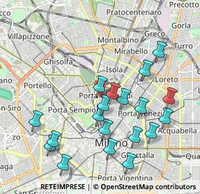 Mappa Via Alessandro Volta, 20121 Milano MI, Italia (2.07789)