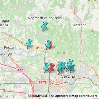 Mappa Via del Monastero, 37124 Parona VR, Italia (4.01455)