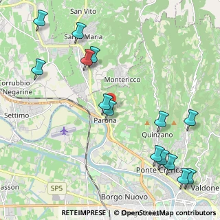Mappa Via del Monastero, 37124 Parona VR, Italia (2.68286)