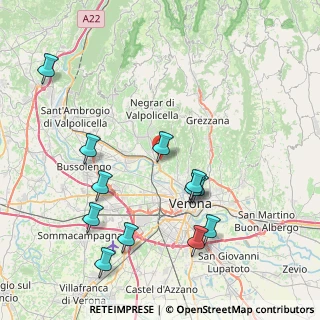 Mappa Via del Monastero, 37124 Parona VR, Italia (8.87333)