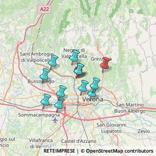 Mappa Via del Monastero, 37124 Parona VR, Italia (5.31417)