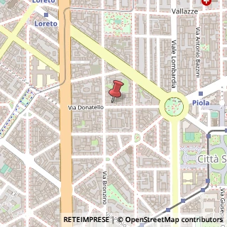 Mappa Via Donatello, 37, 20131 Milano, Milano (Lombardia)