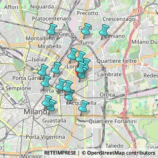 Mappa Via Donatello, 20131 Milano MI, Italia (1.55765)