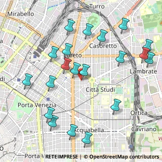 Mappa Via Donatello, 20131 Milano MI, Italia (1.191)
