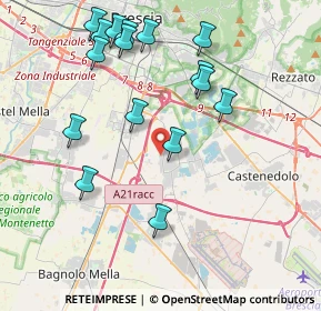 Mappa Via Aldo Moro, 25010 Borgosatollo BS, Italia (4.27625)