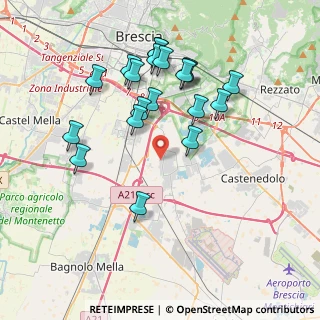 Mappa Via Aldo Moro, 25010 Borgosatollo BS, Italia (3.7965)