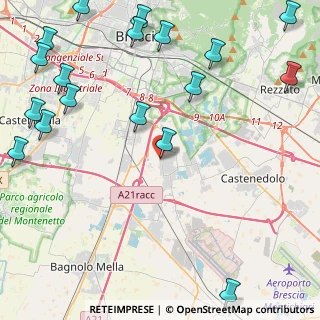 Mappa Via Aldo Moro, 25010 Borgosatollo BS, Italia (6.34722)