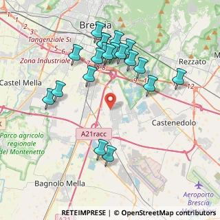 Mappa Via Aldo Moro, 25010 Borgosatollo BS, Italia (3.9985)
