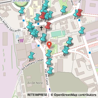 Mappa Via dei Canzi, 20134 Milano MI, Italia (0.14286)