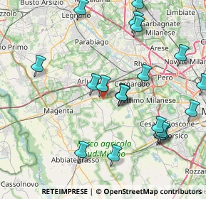 Mappa Via per Cisliano, 20018 Sedriano MI, Italia (8.869)