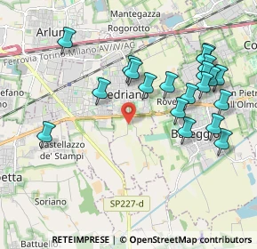 Mappa Via per Cisliano, 20018 Sedriano MI, Italia (2.1045)