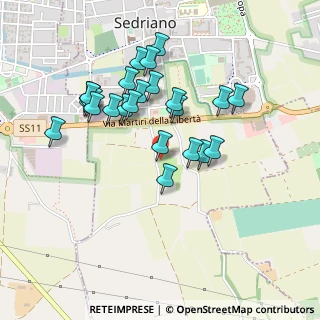 Mappa Via per Cisliano, 20018 Sedriano MI, Italia (0.4375)