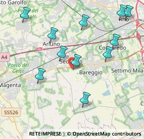 Mappa Via per Cisliano, 20018 Sedriano MI, Italia (4.44545)